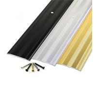 KJHFD Branche Porte en Aluminium Bandes Couvercle Sol stratifié, Profil pour la Hauteur Transition du seuil Tapis inférieure à 2 cm (Gris de Fer)