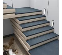 KJHFD Cartes sans Glissement, d'escalier Auto-adhésifs Enfants, aînés Animaux Compagnie, Amovible réutilisable, Coureur de Tapis Bleu 30x100cm pour la sécurité des escaliers