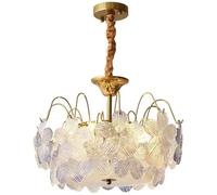 KJHFD Chandelier de Fleur en Verre Chambre Rose Tambour Floral plafonnier Light Grand Nordique Moderne Suspendu lampd Filles pour Enfants Salle à Manger Cuisine Salon/Bleu