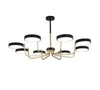 KJHFD Chandelier Spoutnik Noir Moderne avec 8 lumières pour la Salle Manger de Chambre à Coucher