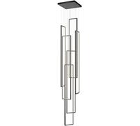 KJHFD Cluster Chandelier Rings Rectangle Pendant Dimmable Contemporary Hanging Light for Living Dining Kitchen, Study Room x 5 cm