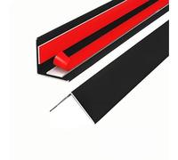 KJHFD cm d'alliage en Aluminium Escalier Nifing Protector, du Sol pour Pas, Le Bord d'escalier, Bande de Transition, la Garniture d'angle métallique (Noir, 40 mm)