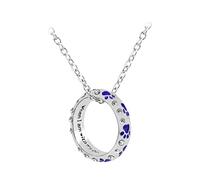 KJHFD Collier de Charme pour Les Femmes Filles avec Un Cadeau en os Quand Un Collier Pendentif Chien Animal Mignon Ring Dog Rose