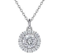 KJHFD Collier Femmes Colliers Silver Cumbic Zirconia Pendant Pierre de Naissance Douze Constellations Allergy Jewelry Gift for