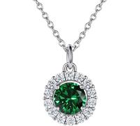 KJHFD Collier Femmes Colliers Silver Cumbic Zirconia Pendant Pierre de Naissance Douze Constellations Allergy Jewelry Gift for