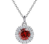 KJHFD Collier Femmes Colliers Silver Cumbic Zirconia Pendant Pierre de Naissance Douze Constellations Allergy Jewelry Gift for