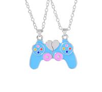 KJHFD Collier magnétique en Argent Sterling 925 pour Femmes Hommes, Ensemble Pendentif Ours Koala magnétique Mignon, Couple de Stickman d'épissage d'amour Mignon, Colliers magnétiques Coeur