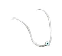 KJHFD Collier Mauvais œil pour Femmes Hommes, Collier Pendentif Porte-Bonheur Mauvais œil en Argent Sterling 925, Collier Ras du Cou en chaîne, Collier Mauvais œil en Or, Tour de Cou Mauvais œil,