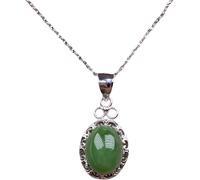 KJHFD Collier Natural Crystal Pendant Silver Filigree Inclay Stone Gemstone Bijoux Mothers Day Cadeaux pour Maman Femme Petite Amie