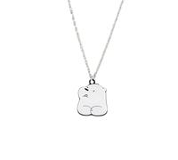 KJHFD Collier Panda en Argent Sterling 925 pour Femmes Filles, Collier Pendentif Ours Panda au Lait de Dessin animé Mignon, Bijoux Panda, Collier Panda Rouge pour Filles, médaillon Panda, Pendentif