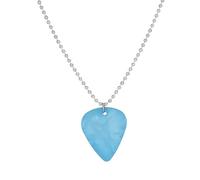 KJHFD Collier Rock and Roll en Argent Sterling 925 pour Femmes Hommes, Collier Pendentif en Forme de cœur, Collier de médiator de Guitare, chaîne de Cou de périphériques de Film, Tour de Cou à