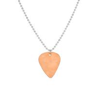 KJHFD Collier Rock and Roll en Argent Sterling 925 pour Femmes Hommes, Collier Pendentif en Forme de cœur, Collier de médiator de Guitare, chaîne de Cou de périphériques de Film, Tour de Cou à
