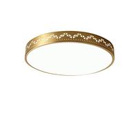 KJHFD Cuivre Rond Flush Mount plafonniers, lustres à LED Light Boutique Decorat Élégant Pendentif éclairage pour Les Filles vivantes Room Home Halway Copper 30cm