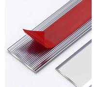 KJHFD Diviseur Plat Adhesive Floor Door Transition Strip Aluminium Office Hotel Home Couving Striches pour Rejoindre Les lacunes la Porte du Sol (Noir, 3pcs * 2cm)