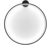 KJHFD Éclairage Assemblées Milieu du siècle Lampe Murale Ronde d'approchons muraux intérieurs Anneau d'éclairage Mural, Suspendu, lumière Blanche noire-50 cm