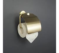 KJHFD Ensemble d'accessoires Salle Bain muraux Acier Inoxydable en Or: Crochets Robe Bouteille Savon à Barre Serviette Support de Papier Coquille