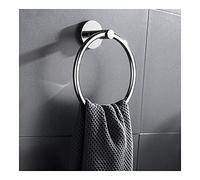KJHFD Ensemble quincaillerie en Rond Porte-Serviette Porte-Papier, chromée Brosse à Toilette Robe Accessoires pour Cuisine Salle de Bain/Serviette A