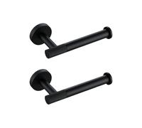 KJHFD Ensemble quincaillerie Noire Mat avec Barre Serviette Bath Robe Hook Crochet éère en Laiton Support Papier Accessoires Salle de Bain élégants Fonctionnels