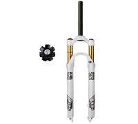 KJHFD Fourche Avant pneumatique pour vélo Montagne, télécommande Manuelle, Suspension Cyclisme sans Fil, Course de à 1/8 Pouces, 9mm QR