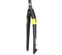 KJHFD Fourches rigides pour VTT Fourche Avant en Fibre de Carbone Frein à Disque 9x100 mm QR Tube Conique sans Filetage Ultraléger g (Couleur : Noir Jaune, S