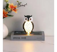 KJHFD Lampe Chevet en Bois pour Choux d'enfants la Chambre Animaux câble Interrupteur températures Couleur / 6000K Lumière de Nuit avec PRI
