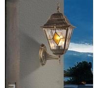 KJHFD Lampe de Bureau Lumière Murale extérieure, Mur vers Haut monté dans Un Look Antique pour Patio, Le Porche Cour, sans Ampoules (39 cm)