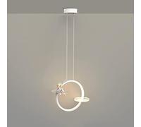 KJHFD Lampe Suspendue Chambre la lumière du Pendentif Moderne avec Astronaute en résine, Les plafonniers de Mi-Ni Round