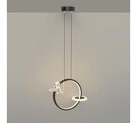 KJHFD Lampe Suspendue Chambre la lumière du Pendentif Moderne avec Astronaute en résine, Les plafonniers de Mi-Ni Round