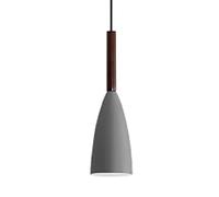 KJHFD Lampe Suspendue de Luxe légère - Or électrolités, lustres en Fer élégants avec Bois, Pendentif scandinave à tête pour Le Chevet, Cuisine, Bar Club (Cendres)