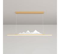 KJHFD LED Chandelier Line Pendant ÉCLAIRAGE PLATIFICATION du PLATION ORGENTAL Lampe TRADIÈRE, LUMIÈRES DE CHANDELES LINÉAR