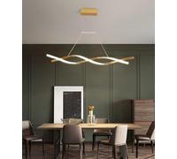 KJHFD LED Restauration Moderne Suspendue, Lampes Table Pendante Lumière, Pendre Dimmable Light Hauteur Room Dining Salle Lampe de Cuisine avec télécommande Chandelier d'ombrage en Acrylique