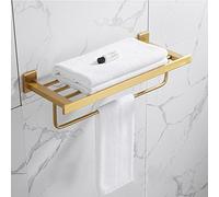 KJHFD L'ensemble d'accessoires Salle Bain Or brossé Comprend Le Porte-Serviettes d'éère Porte-Serviette Serviette en Papier Porte-Toile de Toilette Brosse élégante