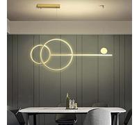 KJHFD Light Interior Black Chandelier Acrylic Hanging Lamp Height Adjustable Living Room Decor