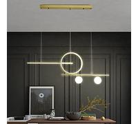 KJHFD Light Interior Black Chandelier Acrylic Hanging Lamp Height Adjustable Living Room Decor