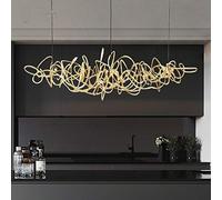 KJHFD Lustres, décoration Restauration à LED Luxe Post-Moderne Lampes réception de la Nordique Art en Fer Arbre du (Couleur L95cm, Taille: lumière Naturelle)