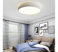 KJHFD Lustres plafonnier Moderne Semi-Flush Monte LED 3000-6000k plafonniers Ronds Lampe Profil Bas pour Chambre à Coucher Salle de Bain Plafond d'or, lumière Suspendue (Blanc, 45 cm)