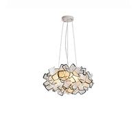 KJHFD Lustres, Postmodernisme la LED Environmental PP Lampes, Salon de Chambre à Coucher hôtel Studio Chandelier (Noir.), 53 cm