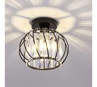 KJHFD Luxurious Crystal Chandelier for Kitchen Dining Room - Nero Color (B)