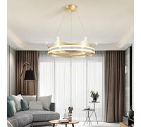 KJHFD Ménage Pendant Light Nordic Creative Chandelier Personalité LED Crown Dining Room Atmospheric Home Salon Hanging Lamp Intéressant Life (60 cm whi