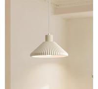 KJHFD Mid Century Kitchen Light Lait Blanc Nulle plissée Plafond Lampe Nordique Grand éclairage