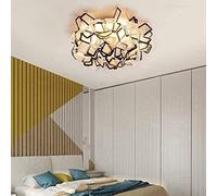 KJHFD Monte à Chasse d'eau, pétales Art déco Modernes LED avec du Plafond intérieur la Teinte Acrylique Chandelier pour Les Enfants Salon de l'hôtel, lumière Suspendue (Orange)