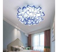 KJHFD Monte à Chasse d'eau, pétales Art déco Modernes LED avec du Plafond intérieur la Teinte Acrylique Chandelier pour Les Enfants Salon de l'hôtel, lumière Suspendue (Orange)