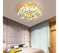 KJHFD Monte à Chasse d'eau, pétales Art déco Modernes LED avec du Plafond intérieur la Teinte Acrylique Chandelier pour Les Enfants Salon de l'hôtel, lumière Suspendue (Orange)