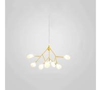 KJHFD Nordic Chandelier Pendant Light 9 Heads Firefly Branch Leaf Creative Hanging Lamping pour Le Salon Chambre