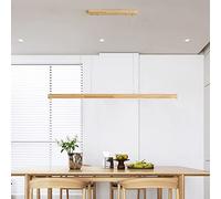 KJHFD Nordique Dimmable LED luminaire la Table Salle à Manger Le Bar du Pendentif linéaire Contemporain pour l'îlot de Cuisine Noir cm (24x2 Pouces)