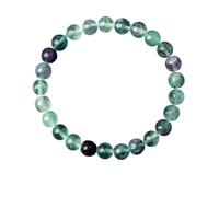 KJHFD Nouveau 2025 Arrivée 8 mm Perles Bracelet Fluorite Stones Naturel Bijoux Femmes Femme Yoga Méditation Énergie Brangle Man Wit