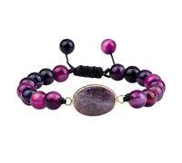 KJHFD Nouvelles Nuages Unisexes stell 100% réel tigogne œil Perles Bracelets amethystes naturels Pendentif Green Malachite Yoga joelrie joelry Mode Accessoires Tendances Cadeau créatif pour Les