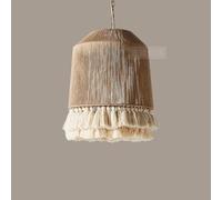 KJHFD Panier tissé Assayeur d'éclairage îlot de Cuisine Cage Vintage Corde Ferme Plafond Ligne Chandelier côtier Rustique Boho pour Chambre à Manger Nurser