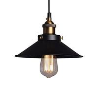 KJHFD Perfect American Country rétro Retro Industrial Fer Whited Material Single-Head Restaurant Diamètre 24 cm Éclairage Plafon