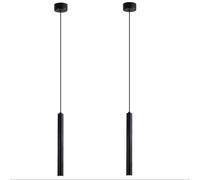 KJHFD Piece Minimalist White Aluminum Chandelier, Dining Living Room Light - Perfect for Contemporary Environments (Nero)